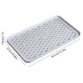 thumbnail image 3 of White Double Layer Drainage Tray Food Grade Plastic Multipurpose Drying Mat For Kitchen Countertop Tea Cup Utensils, 3 of 6
