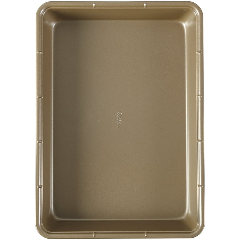 Wilton 9x13 Oblong Baking Pan With Cover Plastic Lid Non Stick Steel