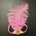 thumbnail image 4 of Christmas Day Cocktail for Women Sequins Feather Headpiece Headband 192ts Headwear Pink, 4 of 5