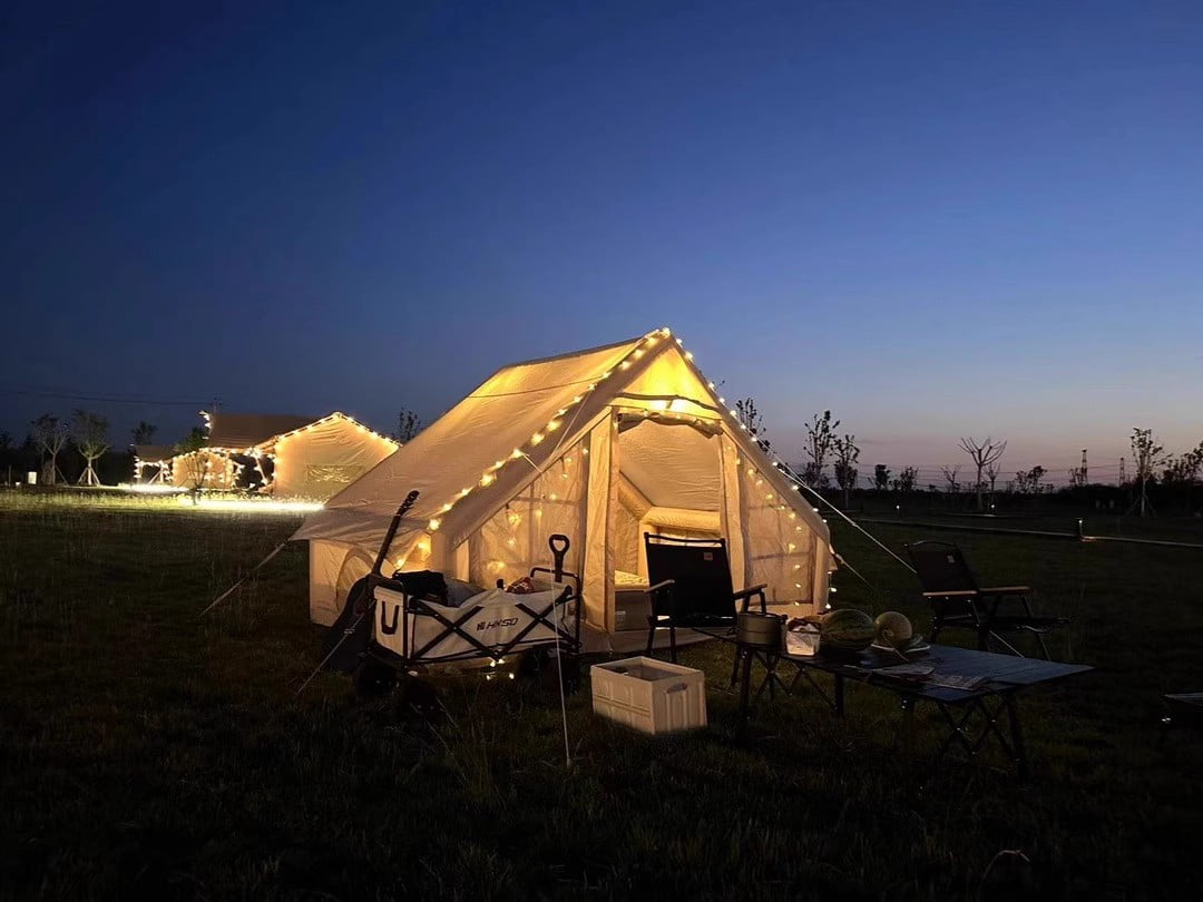 4-6 Person Inflatable Camping Tent with Pump