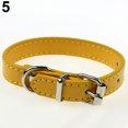 thumbnail image 3 of Flmtop Collier Réglable en Faux Cuir Mignon pour Chien Chat Chiot Couleur Unie Bleu Foncé, 3 of 8