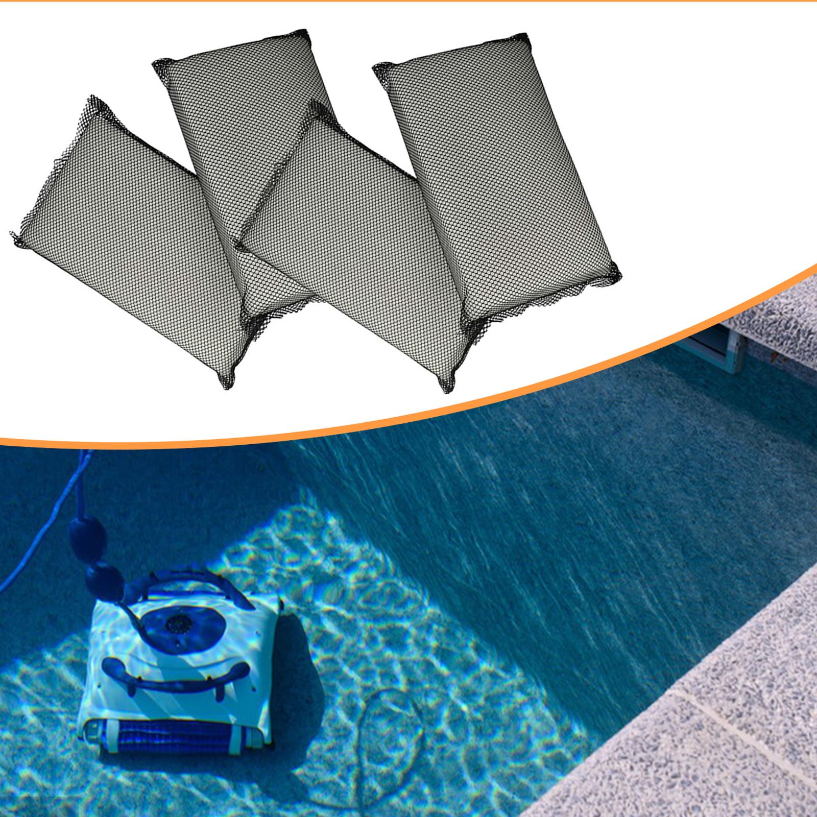 oshhni 4 Pieces Robotic Pool Cleaner Filter Pads Washable Premium Easy Installation