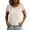 Beige(Womens Tops), variant on Short Sleeve Tops for Women Scoop Neck Cotton Linen Casual Summer Relaxed Fit Blouses with Side Slits