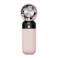 thumbnail image 2 of Portable Handheld Fan | USB Rechargeable Personal Fan with Digital Display | 3 Speed Mini Desk Fan for Travel, Office & Outdoor Use | Compact Standable Fan with Turbine Blades, 2 of 5