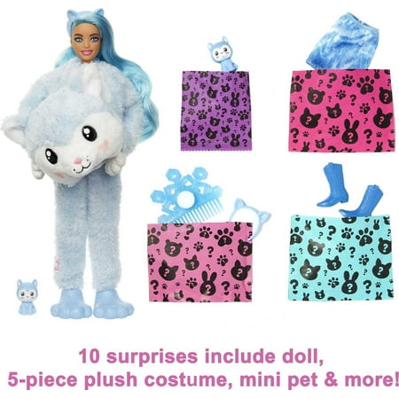 Barbie - Cutie Reveal Snowflake Sparkle Series 11.9" Husky Doll