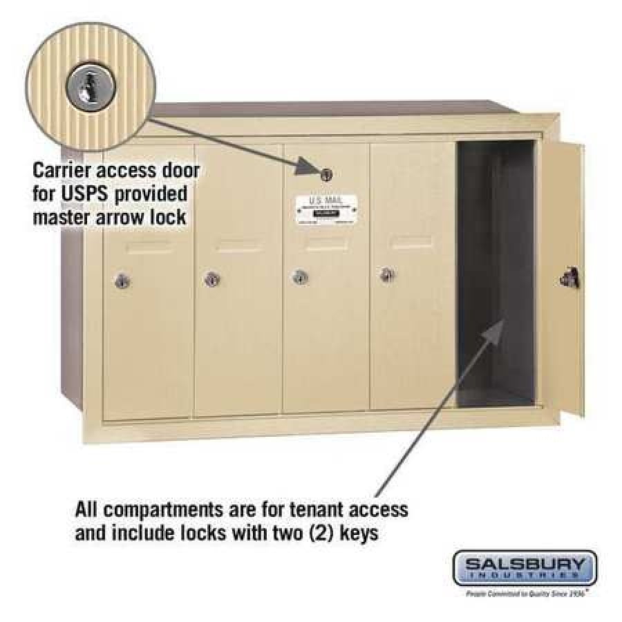 Salsbury Industries 3505sru Mailbox 5 Doors Sandstone 19in H 35 Lb Walmart Com Walmart Com Salsbury Industries 3505sru Mailbox 5 Doors Sandstone 19in H 35 Lb Walmart Com Walmart Com