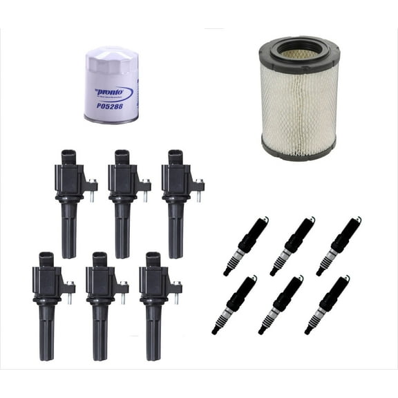 Filters Ignition Coils Platinum Plugs Fits For 06-09 Chevrolet Trailblazer 4.2L