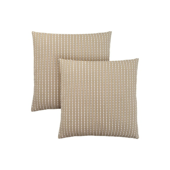 Pillows, Set Of 2, 18 X 18 Square, Insert Included, Decorative Throw, Accent, Sofa, Couch, Bedroom, Brown Hypoallergenic Polyester, Modern