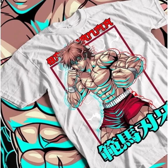Baki the Grappler T-Shirt Baki Hanma Yujiro Hanma Baki Boxing Shirt All Size