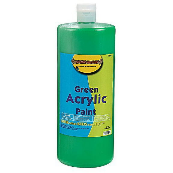 Green Acrylic Paint 32 Oz - Basic Supplies - 1 Piece