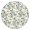 214, variant on Floral Polyester Tablecloth with Stretch Border, Fitted Round Design for Kitchen or Garden Table, Water-Resistant, Fits 44-52 Inch