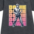 thumbnail image 2 of David Bowie - Bowie Stacked - Toddler & Youth Girls Fleece Dress, 2 of 4
