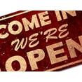 thumbnail image 4 of We're Open Signs Man Cave Bar Decor Metal Tin Sign, Beer Pub Accessories Vintage Retail Shop Decorations Aluminum 8" X 12", 4 of 4