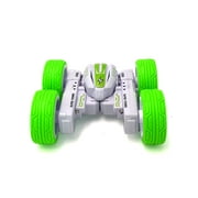 HST Green Wild Style Turbo Topz Stunt Remote contorl car. Spins, LED Lights, stunts, flips, fast, 360 movement, Rechargeable battery included