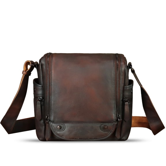 Genuine Leather Purses for Men Messenger Bag Crossbody Shoulder Bag Satchel