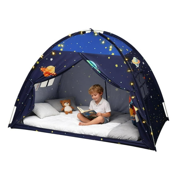 Tienda de Campaña para Cama Individual Redants con Oscurecimiento para Privacidad en Azul