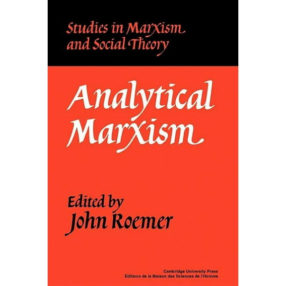 Studies in Marxism and Social Theory Analytical Marxism, (Paperback)