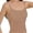 Khaki, variant on Womens Tank Tops, Duoif Ribbed Crop Top with Built-In Bra, Sleeveless Layering Womens Shirts Beige L