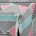 thumbnail image 4 of Geometric Dog Crate Cover, Contemporary Themed Illustration in Retro Style Modern Art, Easy to Use Pet Kennel Cover Small Dogs Puppies Kittens, 7 Sizes, Blue Pink and Charcoal Grey, by Ambesonne, 4 of 6