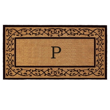 Abbington Monogram Doormat 3' x 6' (Letter P)