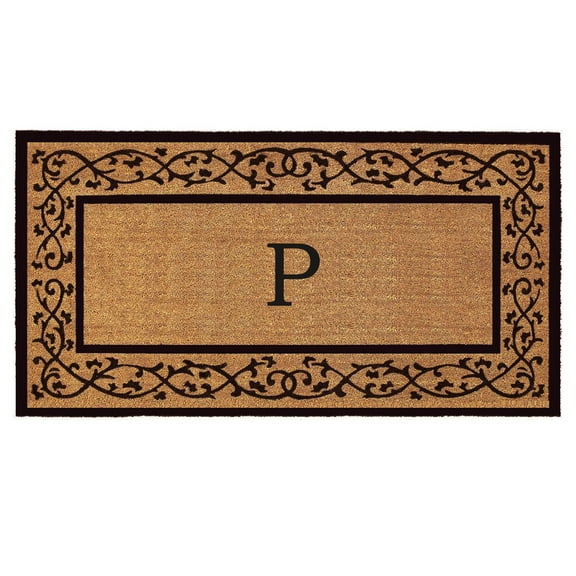Abbington Monogram Doormat 30" x 48" (Letter P)