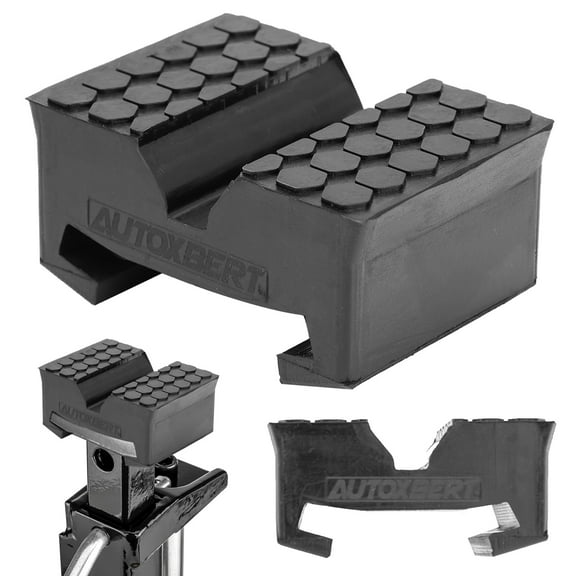 AUTOXBERT All-in-One Rubber Pad For Unijack Jack Stand Adapter Pinch Weld Saddle Protector