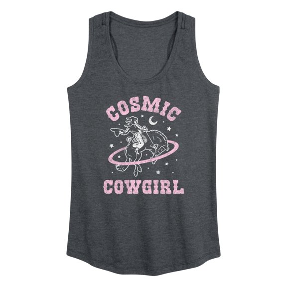 Instant Message - Cosmic Cowgirl Stars Graphic Racerback Tank