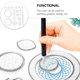 thumbnail image 5 of 1 Set 22pcs Multifunción Kit de dibujo herramientas de dibujo creativo (transparente), 5 of 6