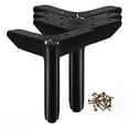 thumbnail image 1 of unbranded 4Ud Pies Para Muebles De Metal Negro Con Base Antideslizante Para Sofá Gabinete Y, 1 of 8