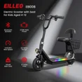 thumbnail image 6 of Spacewalk EB008 Electric Scooter with Seat for Teens Kids Aged 4-12, Foldable Bluetooth Music Speaker E-Scooter, 132lbs Max Load E Mopeds, Black, 6 of 10