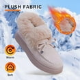 thumbnail image 2 of Flat Boots Warm Durable Shoes Casual  Fur Lining Ankle Snow Boots Loafer Flats Platform Thick Plush Shoes for Women, 2 of 14