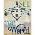 thumbnail image 2 of Medley, Elizabeth 26x32 White Modern Wood Framed Museum Art Print Titled - Traveling II, 2 of 4