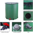 thumbnail image 6 of SYNGAR 50 Gallon Rain Barrel, Portable Rain Barrel Water Tank, Collapsible Rainwater Collection System Storage Container, Garden Water Collector Barrel, Green, D6693, 6 of 8