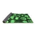 thumbnail image 2 of Ahgly Company Indoor Round Abstract Emerald Green Modern Area Rugs, 6' Round, 2 of 4