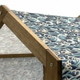 thumbnail image 5 of Nautical Pet House, Traditional Oriental Style Ocean Waves Pattern Foam and Splashes Print, Outdoor & Indoor Portable Dog Kennel with Pillow and Cover, 5 Sizes, Blue and White, by Ambesonne, 5 of 5