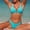 Green, variant on Bikini Sets for Women Halter Triangle String Bikini Cheeky V Cut High Waisted Thong Swimsuits 2 Piece with Drawstring Pink
