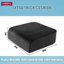 Extra Thick Seat Cushions for Office Chair, Adult Booster Seat for Car, Memory Foam Car Cushion for Height, Chair Cushions for Elderly Wheelchair, Desk Chair Seat Cushion (Black, 18x14x6)