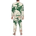 thumbnail image 7 of Salouo West Cowboys Print Button-Front Long Sleeve Pajama Set for Men, Soft 2Pjs Men's Long Sleeve Sleepwear -Small, 7 of 7