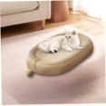 thumbnail image 4 of Natural Sisal Cat Scratcher & Bed Combo: Durable Twisted Rope, Space-Saving Design, Shed-Free & Scratch-Resistant, Semi-Enclosed Nest for Rest & Play, Anti-Slip Base, Safe & Eco-Friendly - 61x40x9CM, 4 of 5