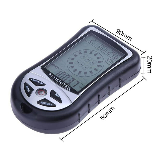 Essen 8 in 1 Outdoor Fishing Handheld Compass Altitude Gauge Thermometer  Barometer