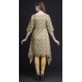 thumbnail image 3 of Bimba Orange Clock & Women Kurtas Ethnic Printed Asymmetric Summer Wear Tops for Women Large, 3 of 6