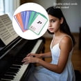 thumbnail image 3 of 50 Pcs Music Flash Cards Color Coded Double Sided Piano Note Flash Cards for Learning, 3 of 4