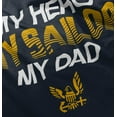 thumbnail image 5 of US Navy Logo My Dad Hero Sailor Toddler Boy Girl T Shirt Infant Toddler Brisco Brands 12M, 5 of 6