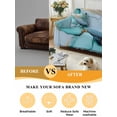 thumbnail image 5 of Turquoise Marble Couch Cover for Dogs, Farmhouse Abstract Ombre Texture Washable Sofa Covers Slipcover for Pets Dogs Futon Cover, Couch Recliner Covers, Oversized Chair Slipcover 71"x91", 5 of 9