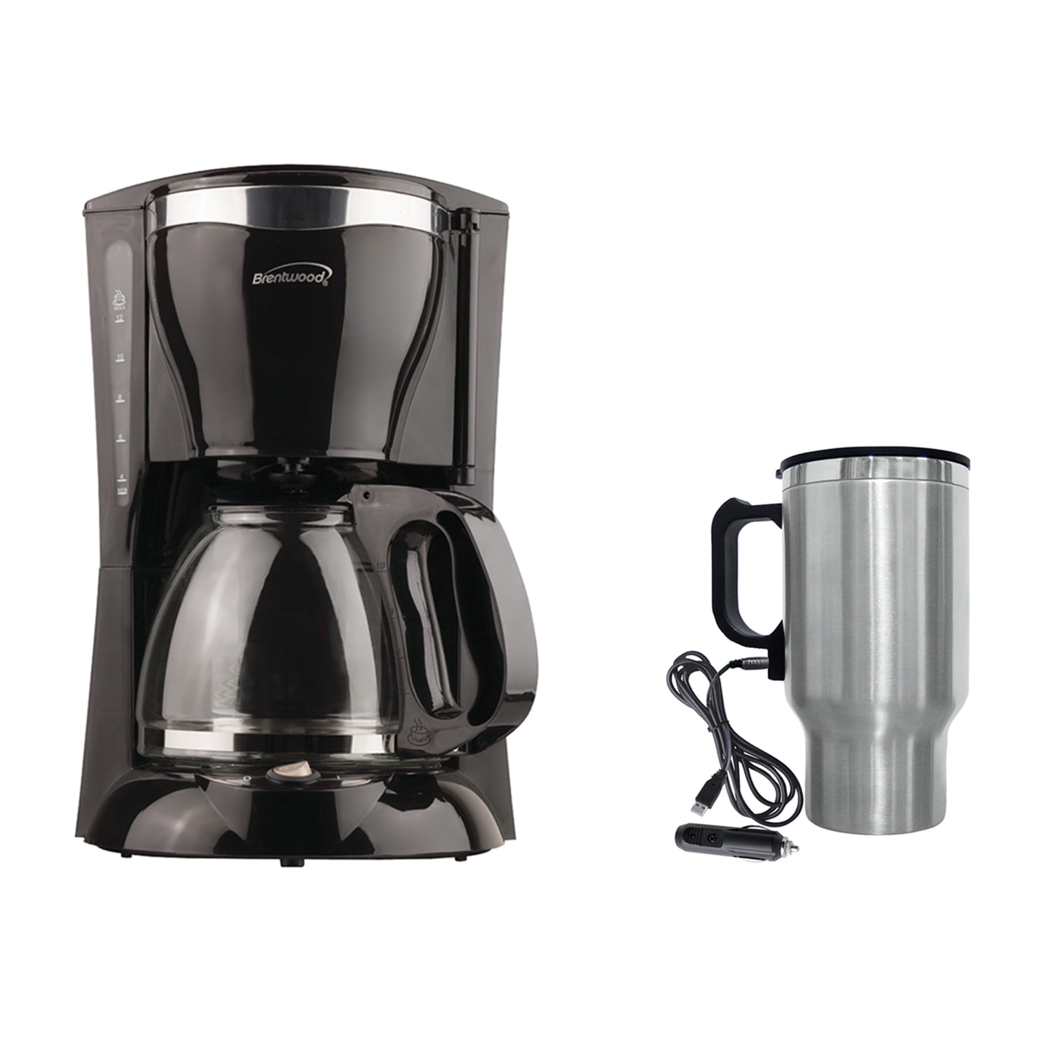 Brentwood Appliances TS217 12Cup Coffee Maker (Black) and CMB16C 16