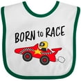 thumbnail image 3 of Inktastic Born to Race Red Race Car Boys or Girls Baby Bib, 3 of 4