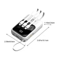 thumbnail image 3 of Grand Écran Affichage Numérique Banque d'Alimentation Portable 5000mAh avec Câble de Charge Intégré et Attache Pratique, 3 of 8