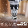 NUAHRHY Woodworking Chamfer Reamer Tool Stainless Steel Workbench Dog