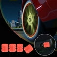 thumbnail image 1 of 4Pcs Rouge Pneu Valve Bouchon Roue Prank Poussière Couvercle Accessoires Brillent dans l'Obscurité, 1 of 11