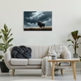 thumbnail image 3 of Stupell Industries Bison Silhouette with Clouds Landscape Painting Gallery Wrapped Canvas Art Print Wall Art, 30 x 20, 3 of 8